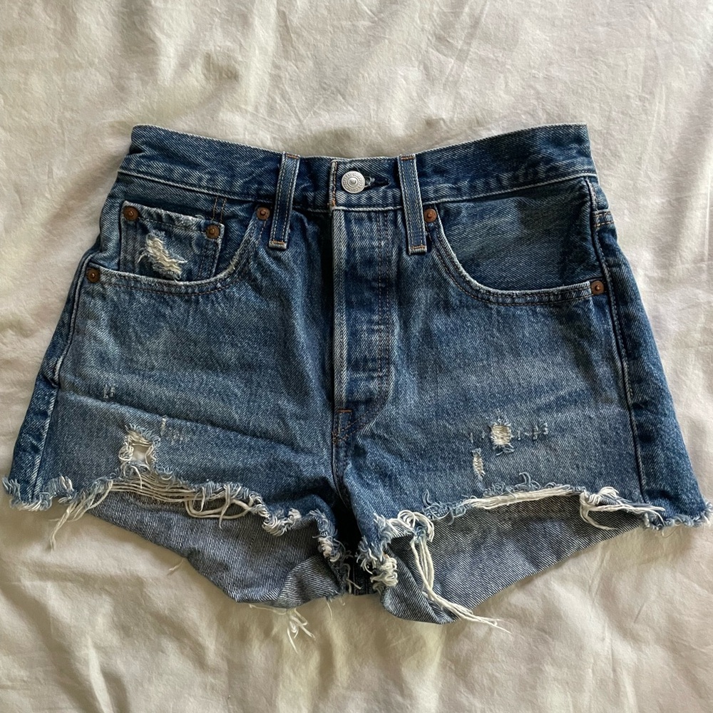 Levi's Blue Jean Shorts Vintage Cut-Off Style